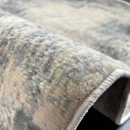 ковер flora f609a beyaz/gray