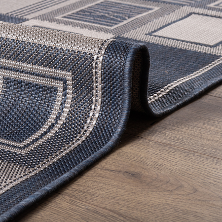 ковер флурлюкс сизаль 51404 50622. Сизаль 51404 Прямой проста в эксплуатации. Можно даже веник использовать для уборки, или просто вытряхнуть. Ковер на кухню Геометрия. квадратики. Голубой, 50622 ковер флурлюкс сизаль 51404 50622