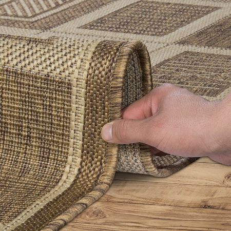 ковер флурлюкс сизаль 51004 50122. Сизаль 51004 Прямой проста в эксплуатации. Можно даже веник использовать для уборки, или просто вытряхнуть. Ковер на кухню Геометрия. квадратики. Коричневый, 50122 ковер флурлюкс сизаль 51004 50122