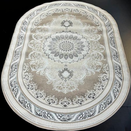 ковер tron t102a cokme_krem/d.gray