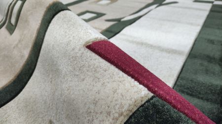 ковер imperial carving 1347 cream / d.green