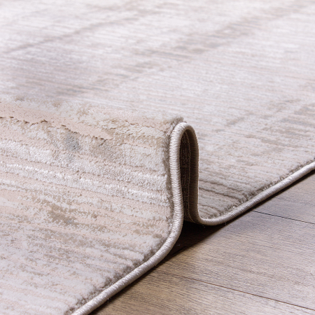 ковер каскад 25628 24361. Ворс различной высоты - интересный эффект объема рисунка. Мягкий упругий ковер 25628 Прямой для спальной, гостиной. Приятные пастельные тона - насыщенность спокойного домашнего интерьера. Пудра Бежевый, . Абстракция. ковер каскад 25628 24361