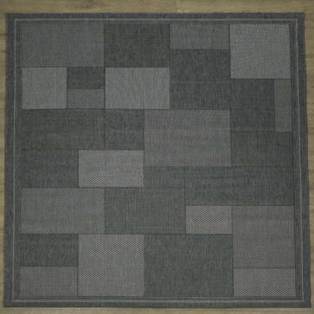 ковер декора сизаль 52101 50311. Безворсовый ковер 52101 Прямой идеально подходит для высоко проходных площадей. Практичный и симпотичный. Геометрия. Серый, 50311. квадратики ковер декора сизаль 52101 50311