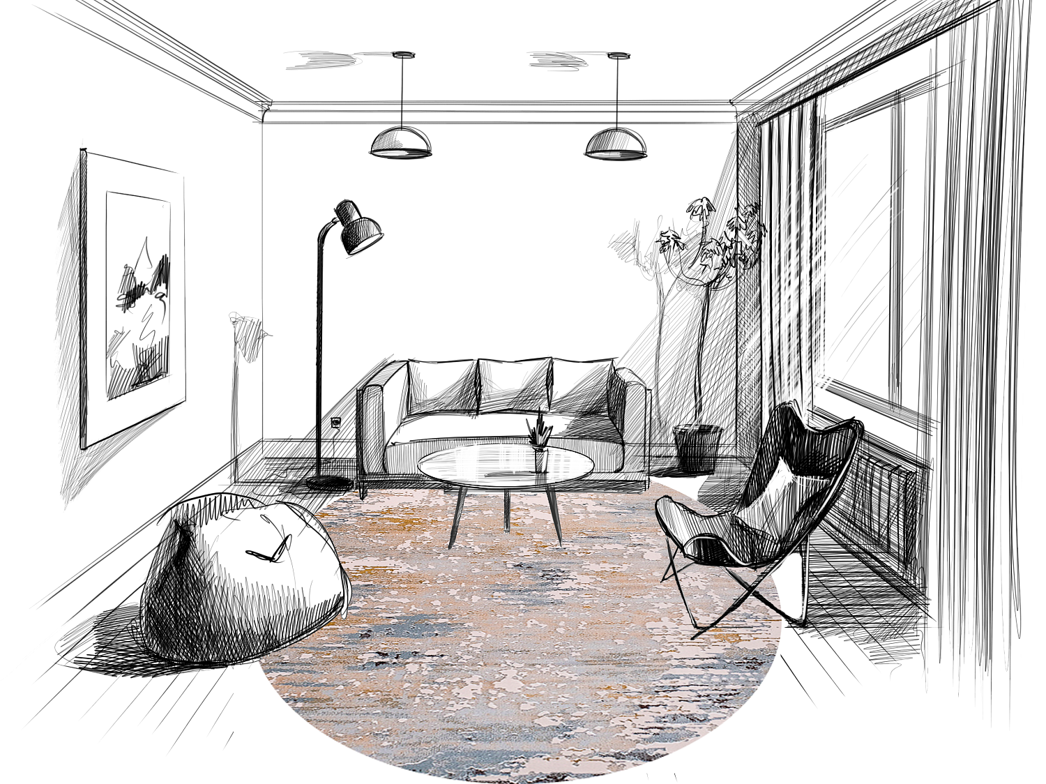 ковер каскад 25632 24346. Ворс различной высоты - интересный эффект объема рисунка. Мягкий упругий ковер 25632 Прямой для спальной, гостиной. Приятные пастельные тона - насыщенность спокойного домашнего интерьера. Голубой Крем, . Абстракция. ковер каскад 25632 24346