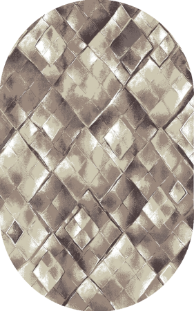 Ковер Принт САФЬЯН (17_34) 1,5х3,5 Овал (4,0)