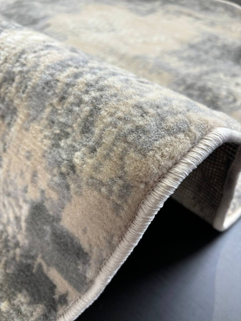 ковер flora f609a beyaz/gray