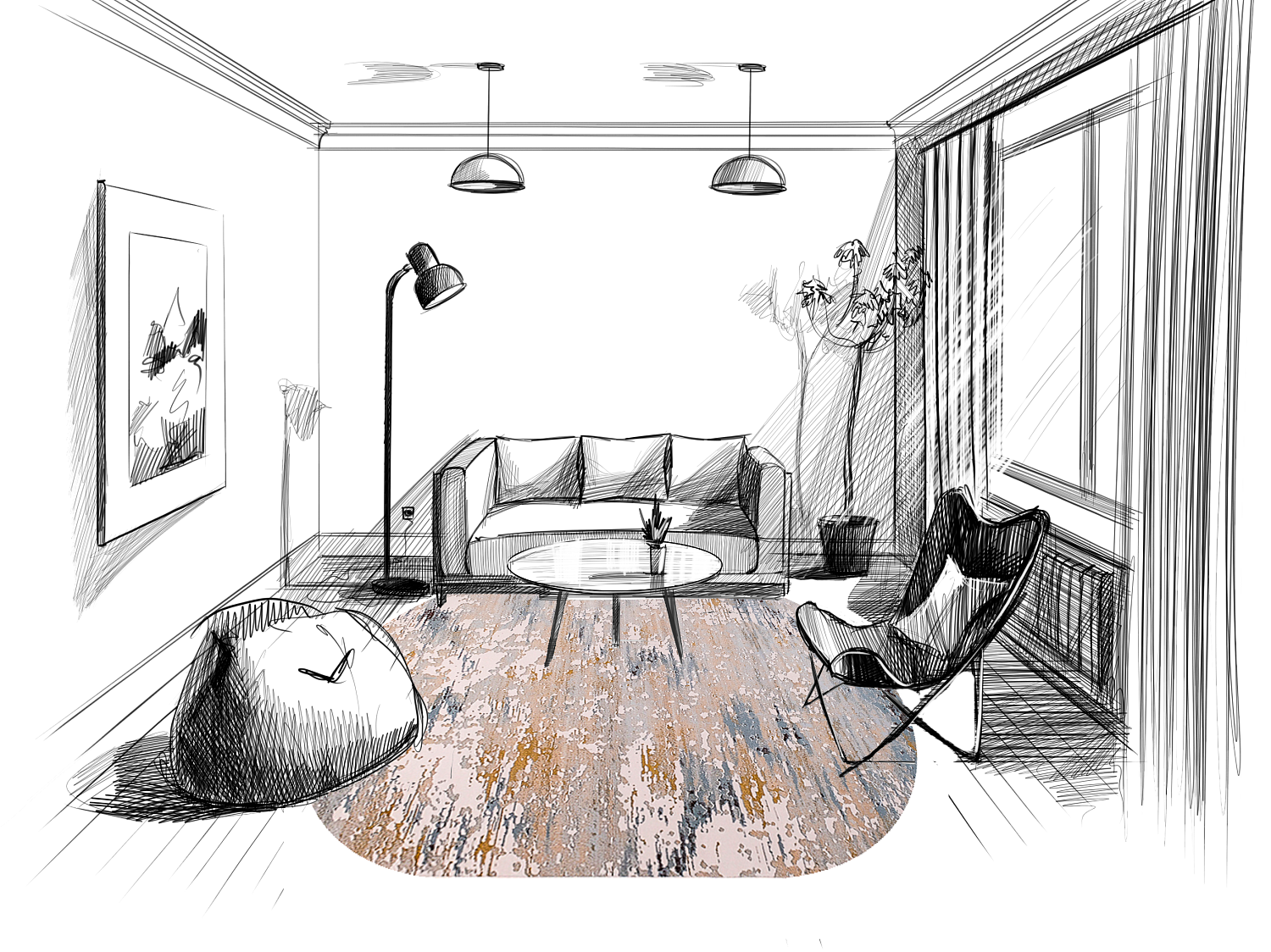 ковер каскад 25632 24346. Ворс различной высоты - интересный эффект объема рисунка. Мягкий упругий ковер 25632 Прямой для спальной, гостиной. Приятные пастельные тона - насыщенность спокойного домашнего интерьера. Голубой Крем, . Абстракция. ковер каскад 25632 24346