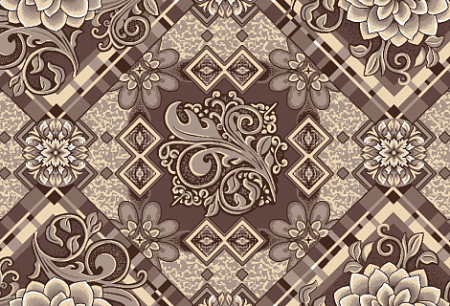 Рулоны обработанные Принт ПА  2,5  ГЕОРГИН 14 5 1Y 1 сорт