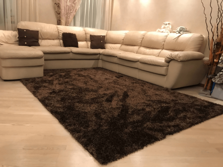 ковер паффи 7p001 a brown