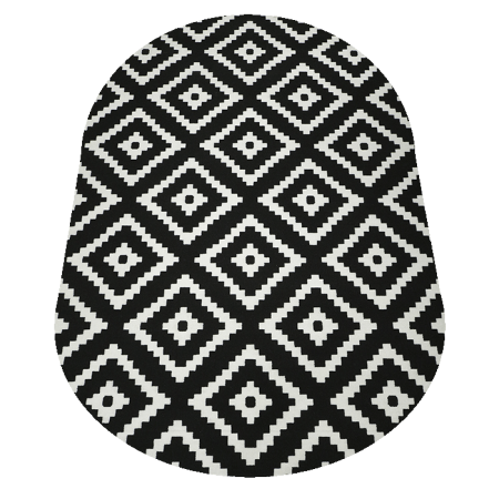 Ковер Лайла де Люкс (15767_10755) Овал 0,8х1,5