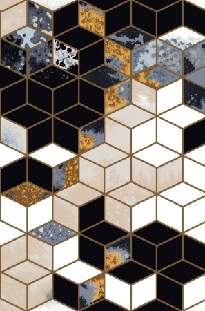 Ковер СОТЫ 80_38 1,0х2,0 Прямой